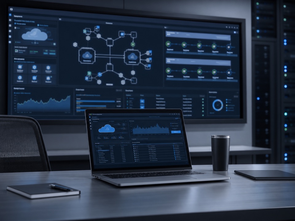 Cloud engineering operations screens and infrastructure dashboards