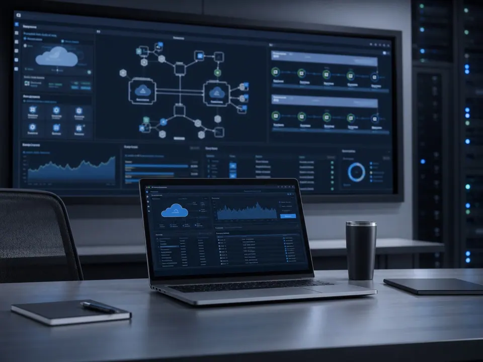 Cloud engineering operations screens and infrastructure dashboards